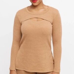 Smash + Tess Zoe Cut Out Top Camel Size L